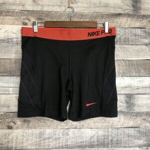 Nike Pro Shorts Womens XL Black Dri-Fit Spandex Compression Sliding Sport
